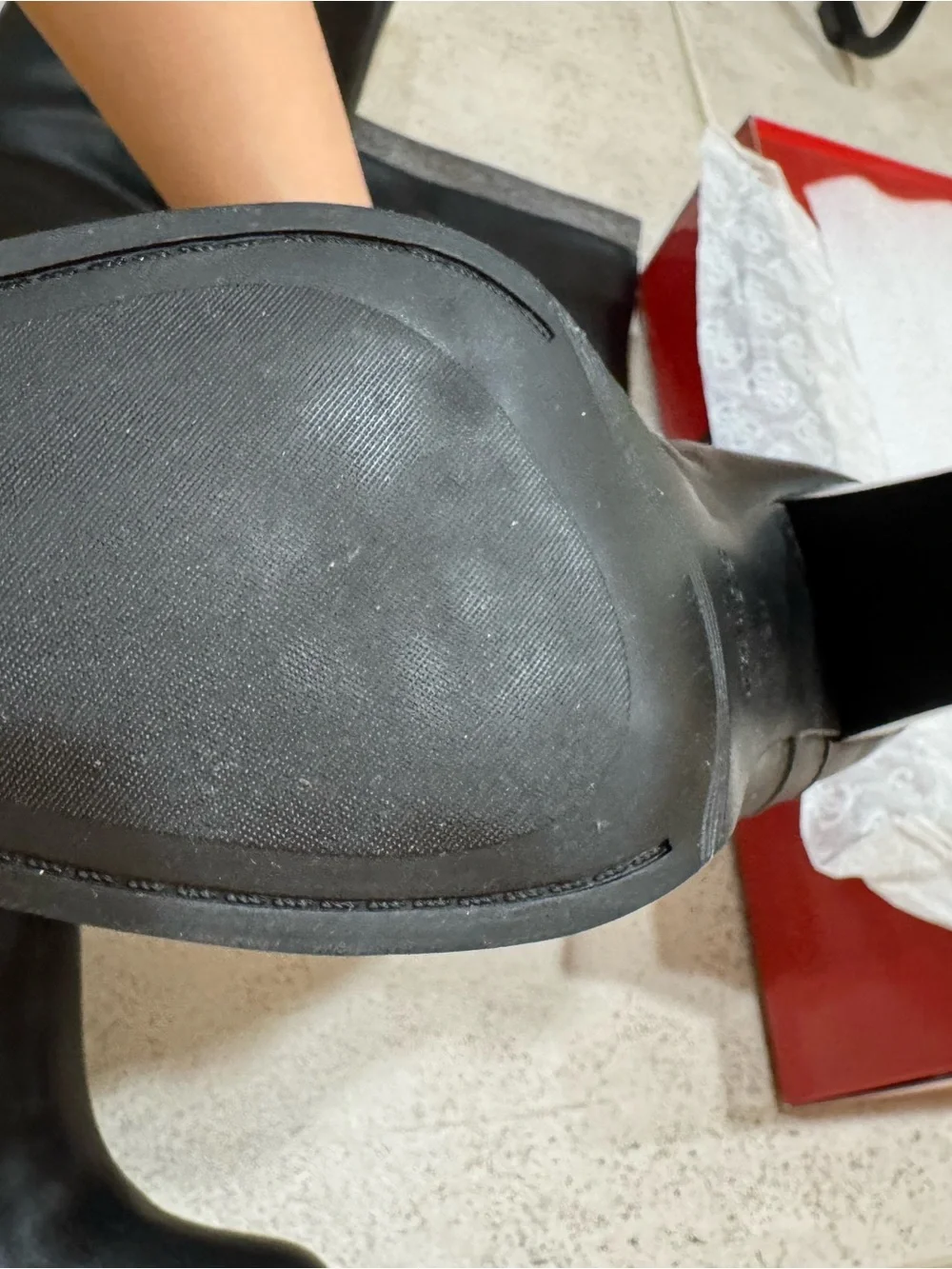 GUESS Black Faux-Leather Over-the-Knee Block Heel Boots